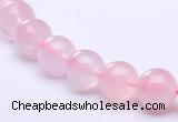 CRQ27 15.5 inches 8mm round natural rose quartz beads Wholesale