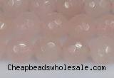 CRQ291 15.5 inches 10mm faceted round rose quartz gemstone beads