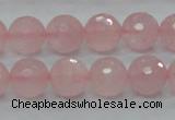 CRQ31 15.5 inches 12mm faceted round natural rose quartz beads