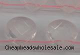 CRQ380 15.5 inches 13*13mm faceted briolette rose quartz beads