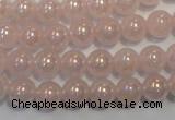 CRQ502 15.5 inches 8mm round AB-color rose quartz beads