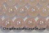 CRQ505 15.5 inches 14mm round AB-color rose quartz beads