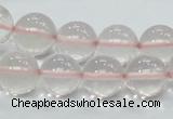 CRQ54 15.5 inches 14mm round natural rose quartz beads wholesale