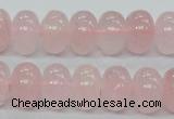 CRQ55 15.5 inches 10*16mm rondelle natural rose quartz beads