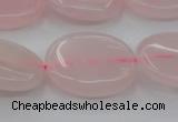 CRQ612 15.5 inches 15*20mm oval rose quartz beads wholesale