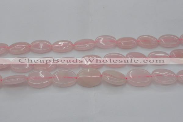 CRQ612 15.5 inches 15*20mm oval rose quartz beads wholesale