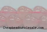 CRQ65 15.5 inches 16*19mm teardrop natural rose quartz beads wholesale