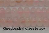 CRQ682 15.5 inches 5*8mm rondelle rose quartz beads wholesale