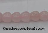 CRQ688 15.5 inches 10*10mm apple-shaped rose quartz beads