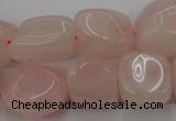 CRQ699 15.5 inches 13*18mm - 15*25mm nuggets rose quartz beads