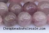 CRQ781 15.5 inches 8mm round Madagascar rose quartz beads