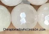 CRQ862 15 inches 10mm faceted round AB-color rose quartz beads