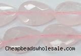 CRQ89 15.5 inches 18*25mm faceted teardrop natural rose quartz beads