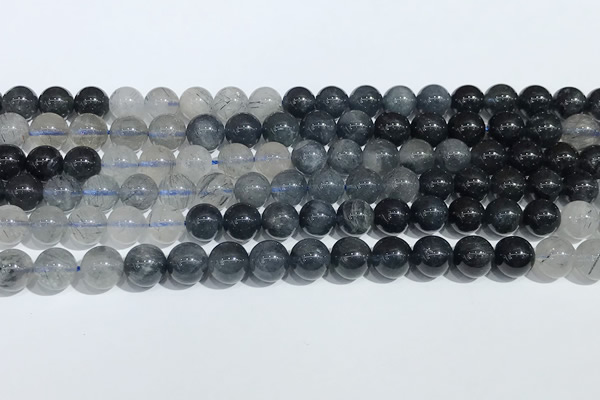 CRU1001 15.5 inches 8mm round mixed rutilated quartz beads