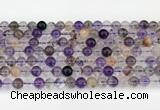 CRU1018 15.5 inches 6mm round mixed rutilated quartz beads