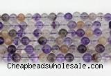 CRU1019 15.5 inches 8mm round mixed rutilated quartz beads