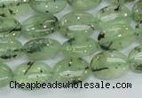 CRU102 15.5 inches 10*14mm oval green rutilated quartz beads