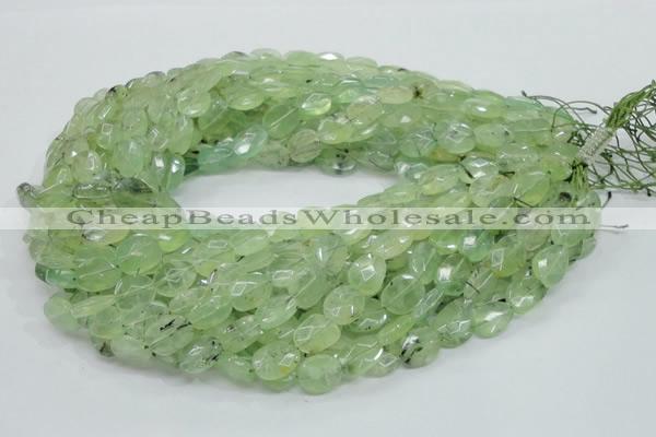 CRU118 15.5 inches 10*12mm faceted freeform green rutilated quartz beads