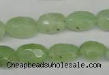 CRU179 9*11mm – 12*18mm faceted nuggets green rutilated quartz beads