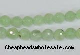 CRU200 15.5 inches 6mm faceted round green rutilated quartz beads