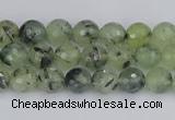 CRU800 15.5 inches 4mm faceted round prehnite gemstone beads