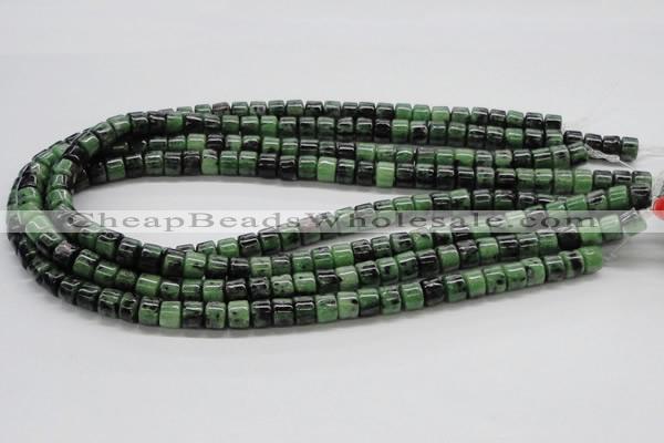 CRZ08 15.5 inches 8*6mm column ruby zoisite gemstone beads Wholesale