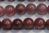 CRZ1002 15.5 inches 6mm - 6.5mm round A grade natural ruby beads