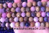 CRZ1144 15.5 inches 10mm faceted round ruby sapphire beads