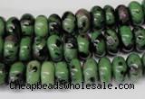 CRZ21 15.5 inches 5*10mm rondelle ruby zoisite gemstone beads