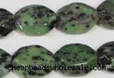 CRZ497 15.5 inches 15*20mm octagonal ruby zoisite gemstone beads