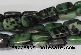 CRZ50 15.5 inches 8*12mm rectangle ruby zoisite gemstone beads