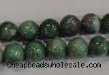 CRZ603 15.5 inches 10mm round New ruby zoisite gemstone beads