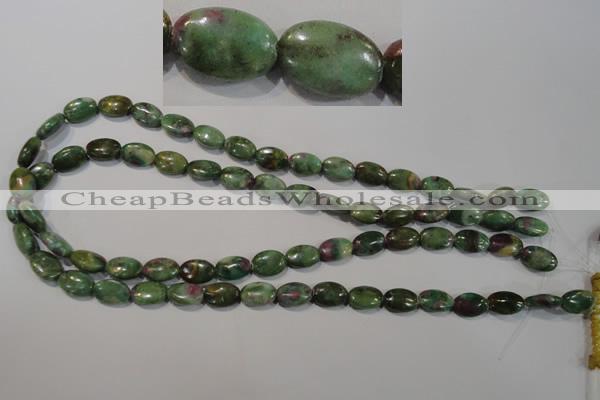 CRZ612 15.5 inches 8*12mm oval New ruby zoisite gemstone beads