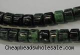 CRZ82 15.5 inches 7*8mm tyre ruby zoisite gemstone beads