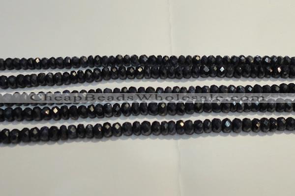 CRZ979 15.5 inches 3*5mm faceted rondelle A+ grade sapphire beads