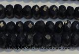 CRZ980 15.5 inches 4*6mm faceted rondelle A+ grade sapphire beads