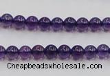 CSA03 15.5 inches 6mm round synthetic amethyst beads wholesale