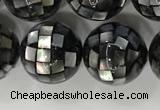 CSB4035 15.5 inches 14mm ball abalone shell beads wholesale