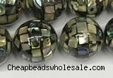 CSB4101 15.5 inches 12mm ball abalone shell beads wholesale