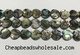 CSB4115 15.5 inches 16mm heart abalone shell beads wholesale