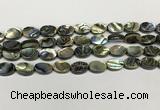 CSB4126 15.5 inches 8*12mm oval abalone shell beads wholesale