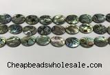 CSB4128 15.5 inches 12*16mm oval abalone shell beads wholesale