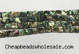 CSB4144 15.5 inches 10*10mm square abalone shell beads wholesale