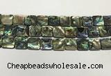 CSB4147 15.5 inches 16*16mm square abalone shell beads wholesale