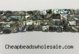 CSB4151 15.5 inches 8*10mm rectangle abalone shell beads wholesale