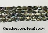 CSB4159 15.5 inches 8*12mm flat drum abalone shell beads wholesale