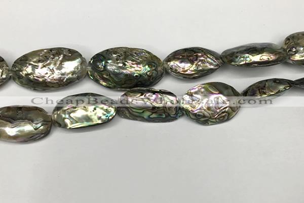 CSB4178 15.5 inches 12*28mm - 15*30mm freeform abalone shell beads