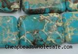 CSE17 15.5 inches 22*30mm rectangle natural sea sediment jasper beads