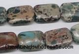 CSE5016 15.5 inches 13*18mm rectangle natural sea sediment jasper beads