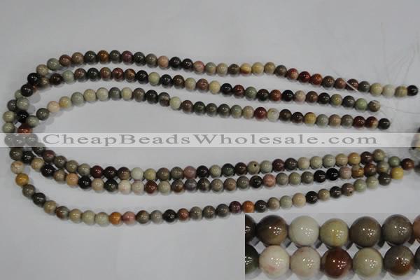 CSE5201 15.5 inches 6mm round sea sediment jasper beads wholesale